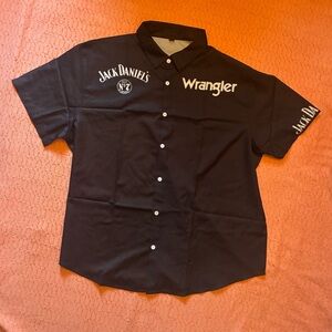 Jack Daniel’s Wrangler Black Button Down Shirt XL